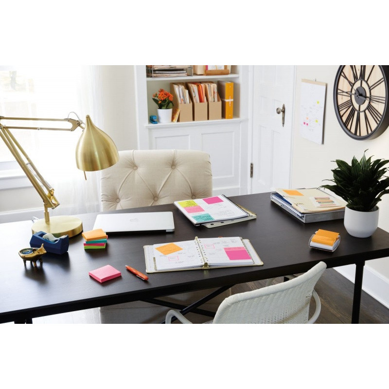 Karteczki samoprzylepne Post-it® Super Sticky (654-6SS-PNK), 76x76mm, 6x90 kart., fuksja