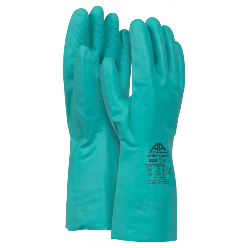 Rękawice chemiczne ACTIVE CHEM, rozm. 7, zielone