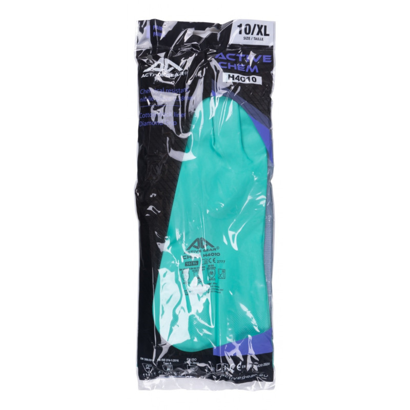 Rękawice chemiczne ACTIVE CHEM, rozm. 10, zielone
