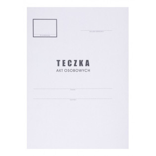 Teczka do akt osobowych OFFICE PRODUCTS, karton, A4, 300 gsm, biała
