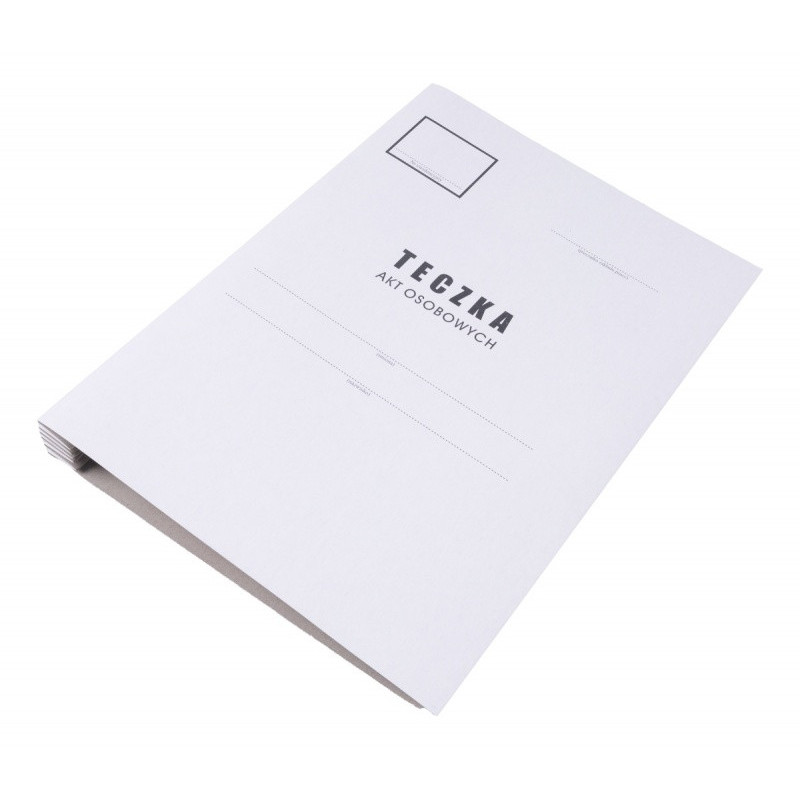 Teczka do akt osobowych OFFICE PRODUCTS, karton, A4, 300 gsm, biała