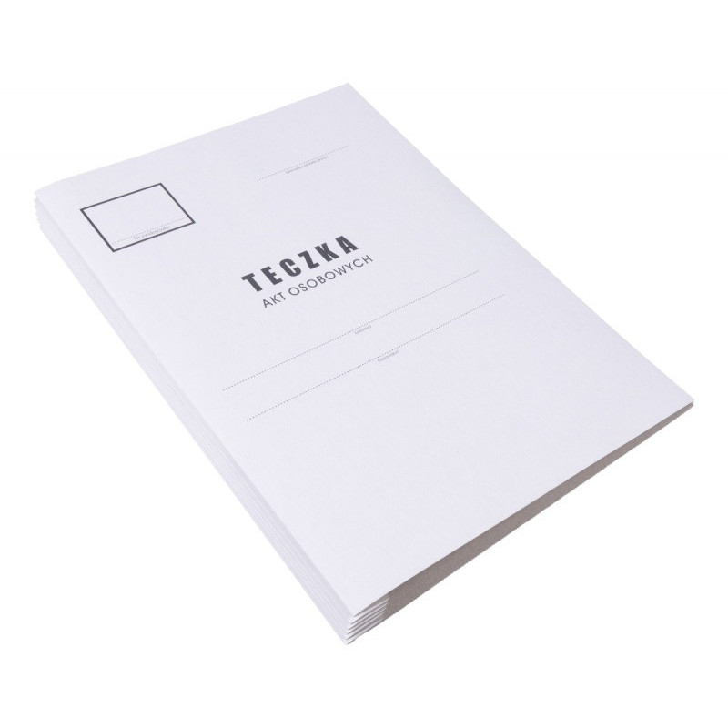 Teczka do akt osobowych OFFICE PRODUCTS, karton, A4, 300 gsm, biała