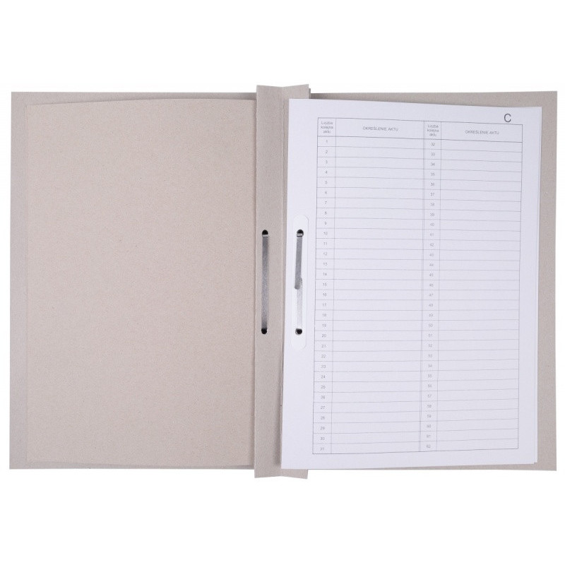 Teczka do akt osobowych OFFICE PRODUCTS, karton, A4, 300 gsm, biała