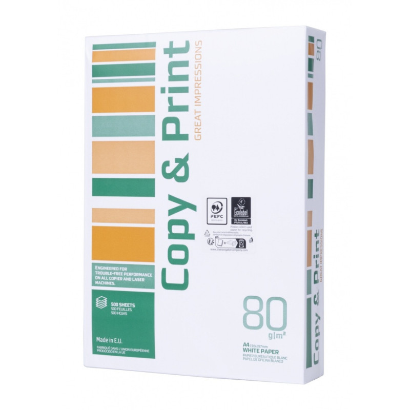 Papier ksero COPY&PRINT, A4, klasa C, 80gsm, 500 ark.