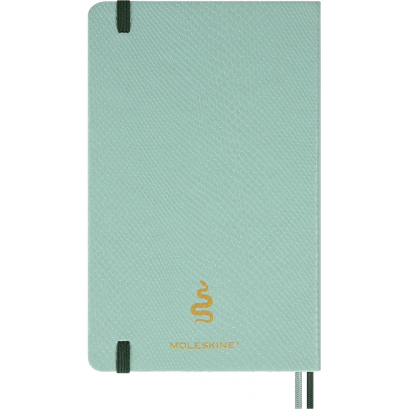 Notes MOLESKINE Snake 2025, L, synt. skóra węża, w linie, 13x21 cm, w pudełku, zielony