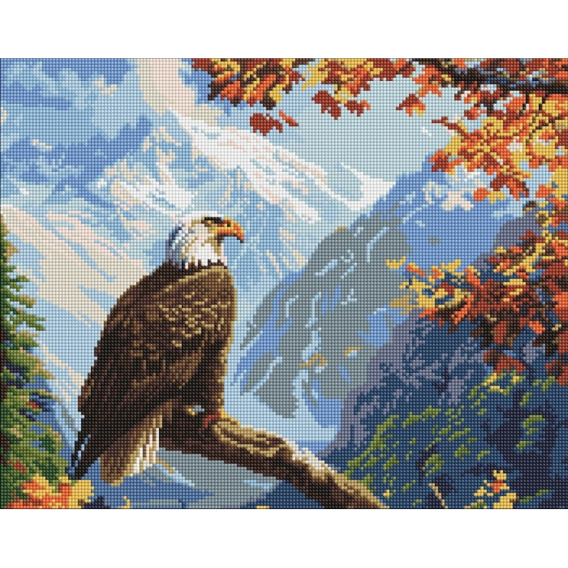 Diamentowa mozaika IDEYKA, 40x50cm, strażnik szczytu, 1 szt.