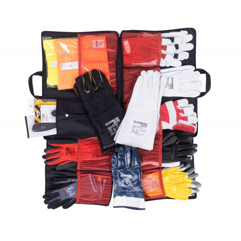 Prezenter sprzedaży DONAU SAFETY, z wyposażeniem, czarny