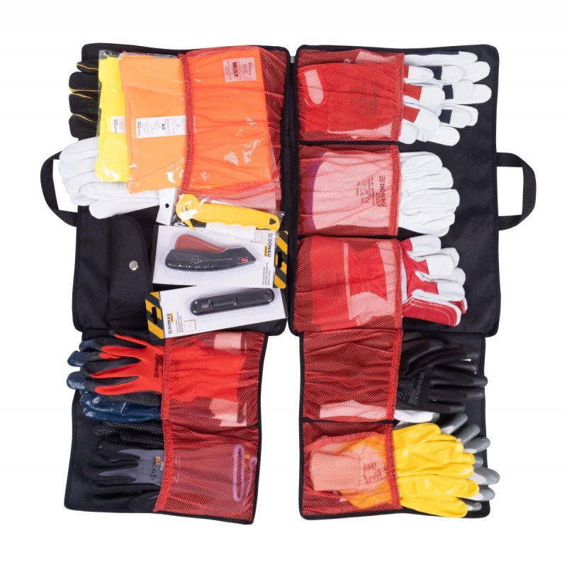 Prezenter sprzedaży DONAU SAFETY, z wyposażeniem, czarny