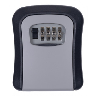 Skrytka na klucze DONAU TECH, 115x95x40 mm, czarno-srebrna