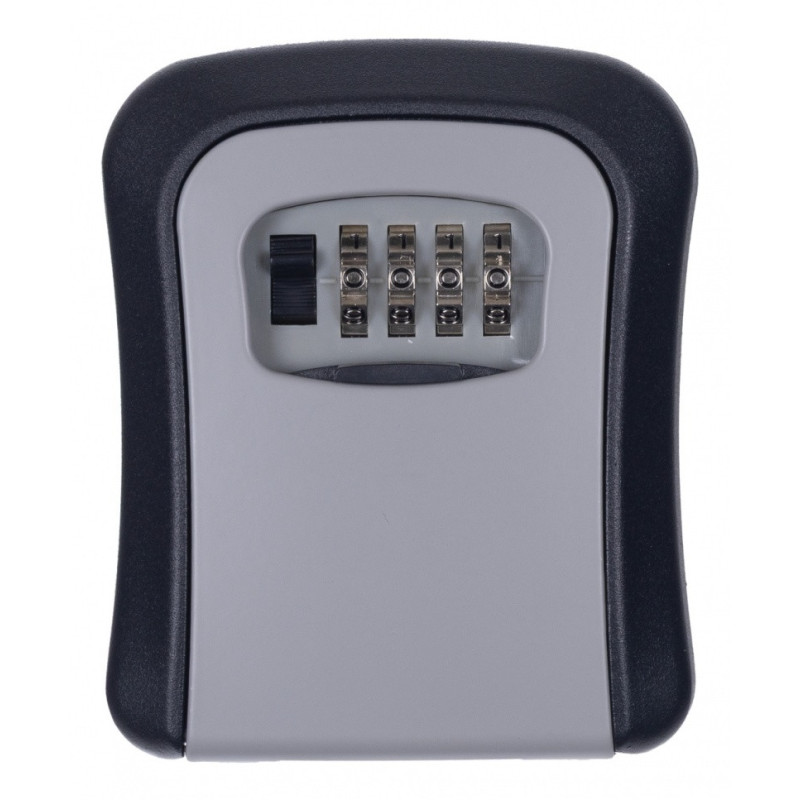 Skrytka na klucze DONAU TECH, 115x95x40 mm, czarno-srebrna