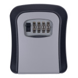 Skrytka na klucze DONAU TECH, 115x95x40 mm, czarno-srebrna