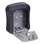 Skrytka na klucze DONAU TECH, 115x95x40 mm, czarno-srebrna