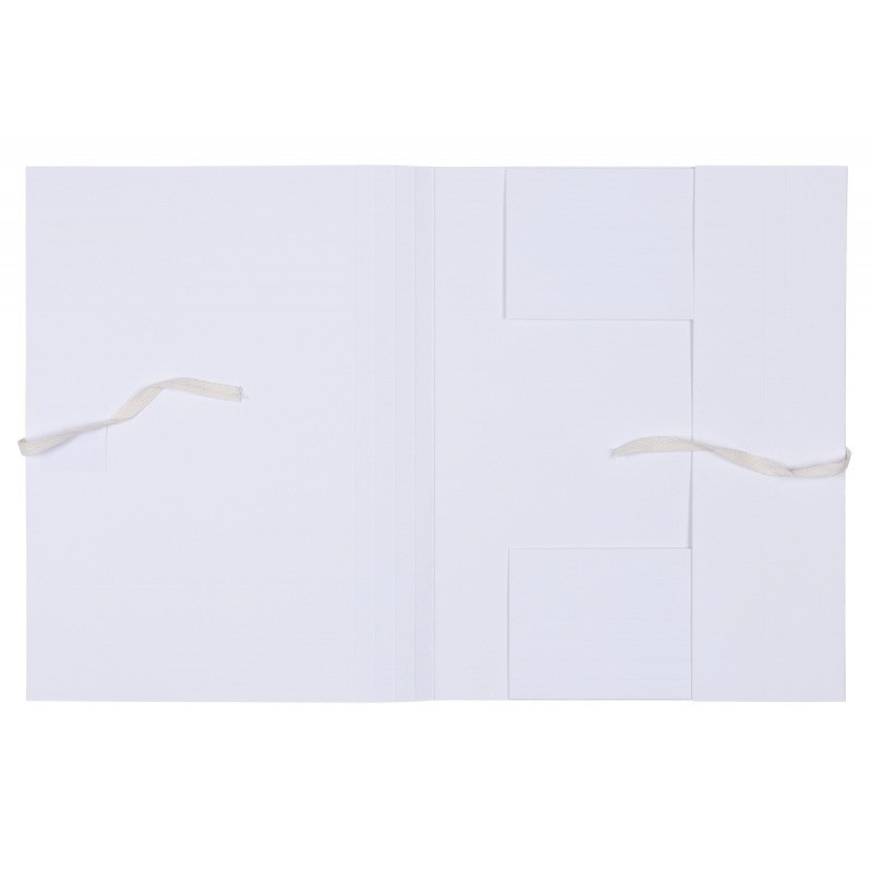 Teczka archiwizacyjna wiązana OFFICE PRODUCTS Budget Pro, 50mm, karton, biała wewn., A4, 250gsm, 3-skrz., biała