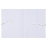 Teczka archiwizacyjna wiązana OFFICE PRODUCTS Budget Pro, 50mm, karton, biała wewn., A4, 250gsm, 3-skrz., biała