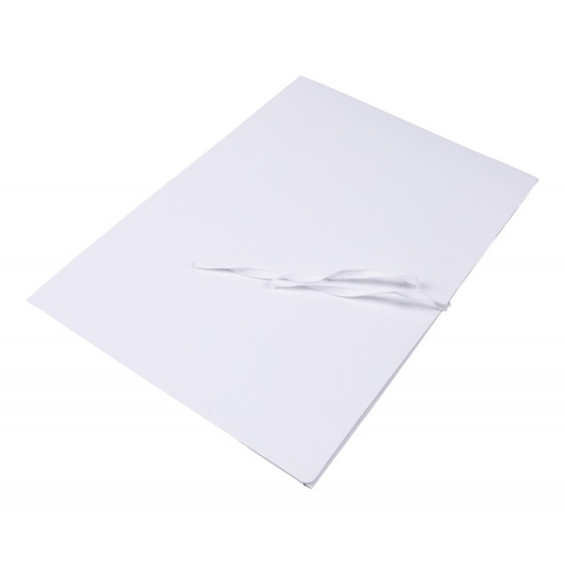 Teczka wiązana OFFICE PRODUCTS, karton, A4, 300gsm, 3-skrz., biała