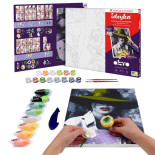 Malowanie po numerach IDEYKA&OCTO, 30x40cm, z glinką, kobieta w kapeluszu, 1 szt.