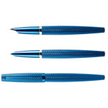 Pióro wieczne DIPLOMAT Viper, guilloche, F, niebieskie