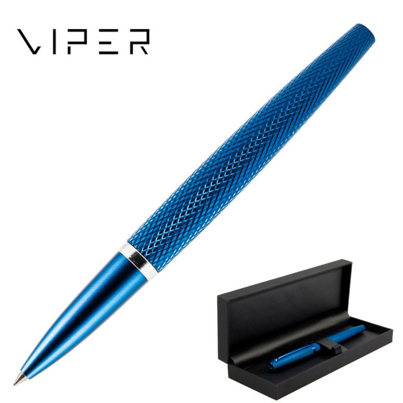 Pióro kulkowe DIPLOMAT Viper, guilloche, niebieskie