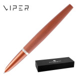 Pióro wieczne DIPLOMAT Viper, guilloche, F, brązowe