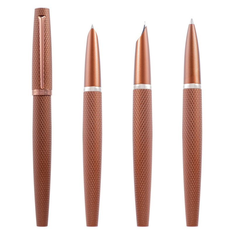 Pióro kulkowe DIPLOMAT Viper, guilloche, brązowe