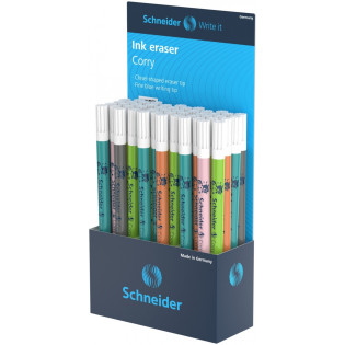 Display wymazywaczy do atramentu SCHNEIDER Corry, 60 szt., mix kolorów