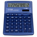 Kalkulator biurowy DONAU TECH, CI-SDC444XRNVE, 12-cyfr. wyświetlacz, wym. 190x143x40 mm, granatowy
