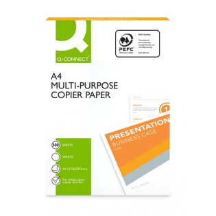 Papier ksero Q-CONNECT, A4, klasa C, 75gsm, 500 ark.