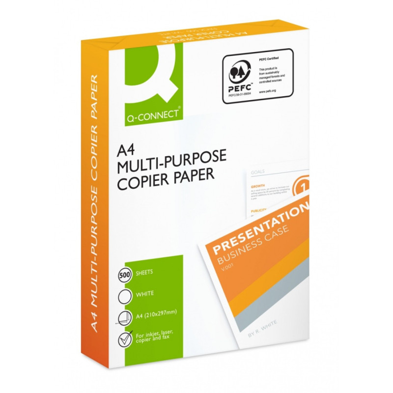 Papier ksero Q-CONNECT, A4, klasa C, 75gsm, 500 ark.