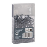 Spinacze okrągłe APLI Up North, 28mm, 140szt., pudełko z zawieszką, niebieskie