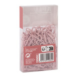 Spinacze okrągłe APLI Up North, 28mm, 140szt., pudełko z zawieszką, różowe