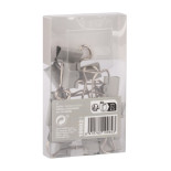 Klipy do dokumentów APLI Up North, 19mm, 15szt, pudełko z zawieszką, szare