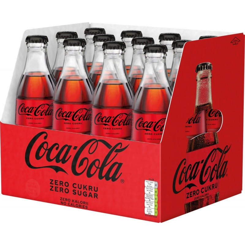 Coca-Cola Zero, butelka szklana, 0,33l