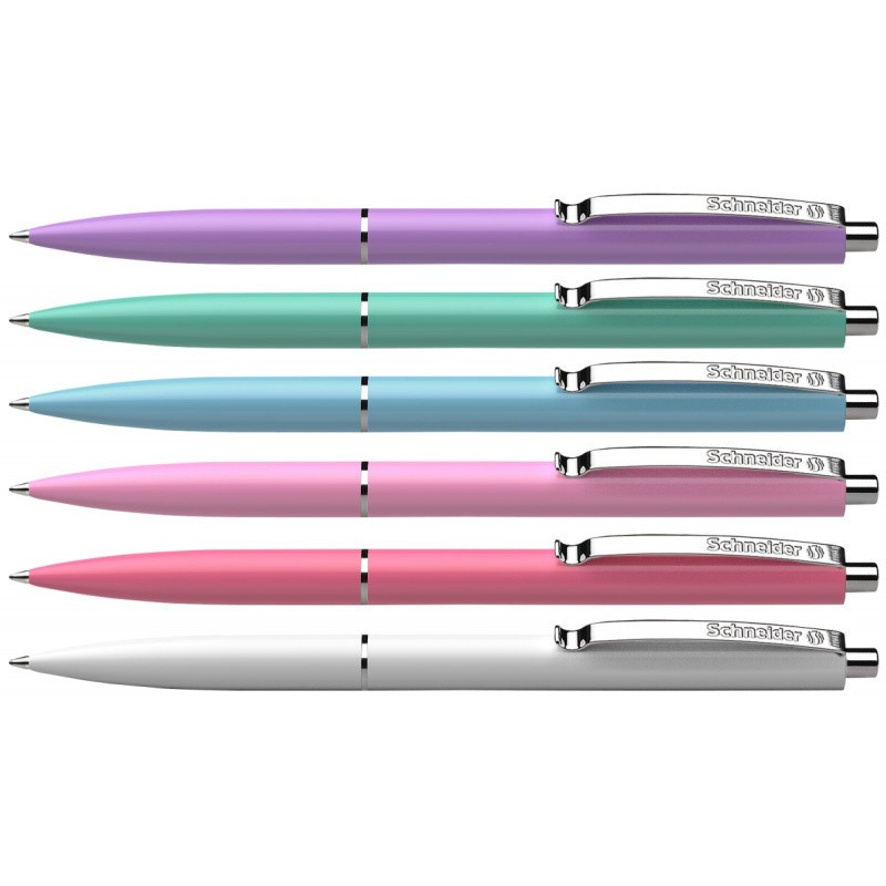 Długopis automatyczny SCHNEIDER K15, M, 1 szt., mix kolorów pastelowych