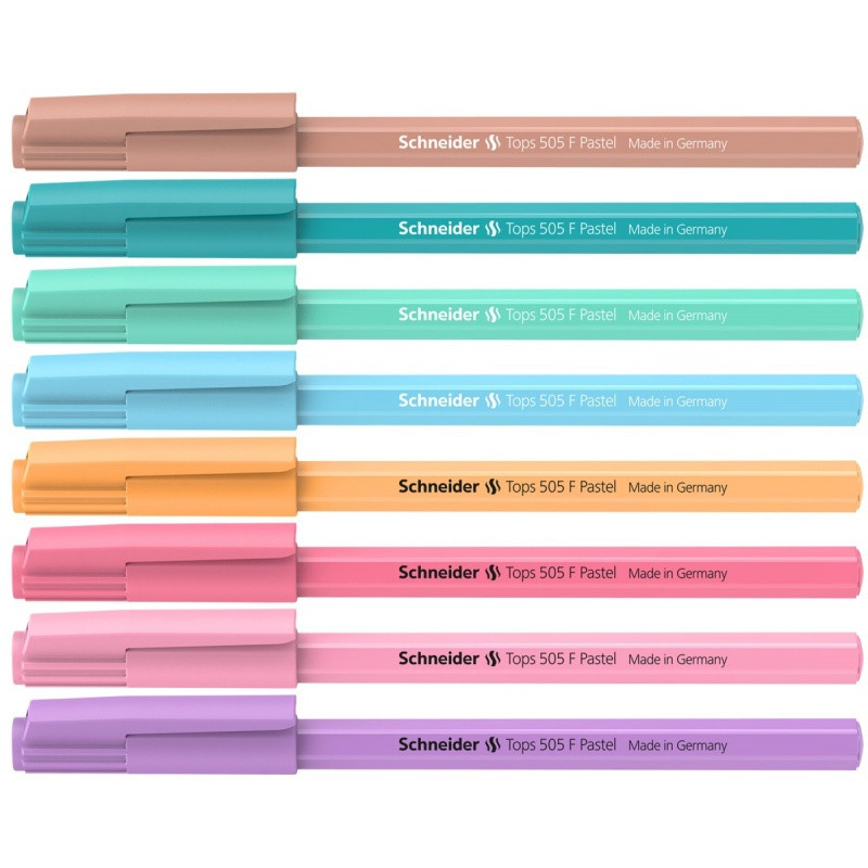 Długopis SCHNEIDER Tops 505, F, 1 szt., mix kolorów pastelowych