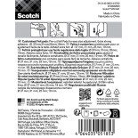 Regulowane podkładki filcowe SCOTCH, samoprzylepne, okrągłe, 19-37mm, 4 szt., beżowe