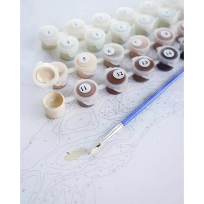 Malowanie po numerach BRUSHME, 40x50 cm, Słoneczniki Van Gogh, 1 szt., w pudełku