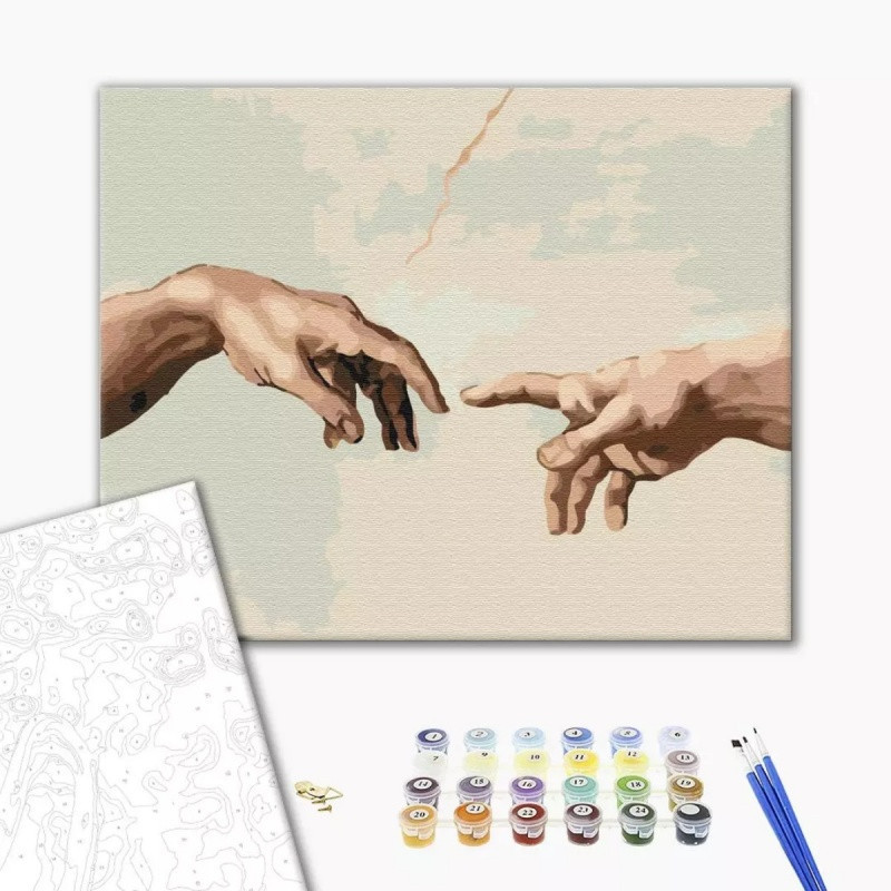 Malowanie po numerach BRUSHME, 40x50 cm, stworzenie Adama, 1 szt., w pudełku
