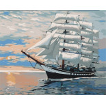 Malowanie po numerach BRUSHME, 40x50 cm, wiatr w żagle, 1 szt., w pudełku