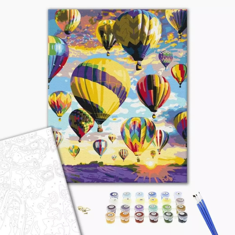 Malowanie po numerach BRUSHME, 40x50 cm, sny na niebie, 1 szt., w pudełku