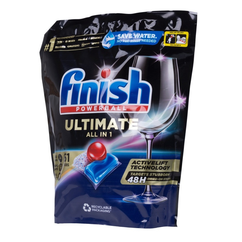 Tabletki do zmywarki FINISH Ultimate All in One, 61 szt., regular