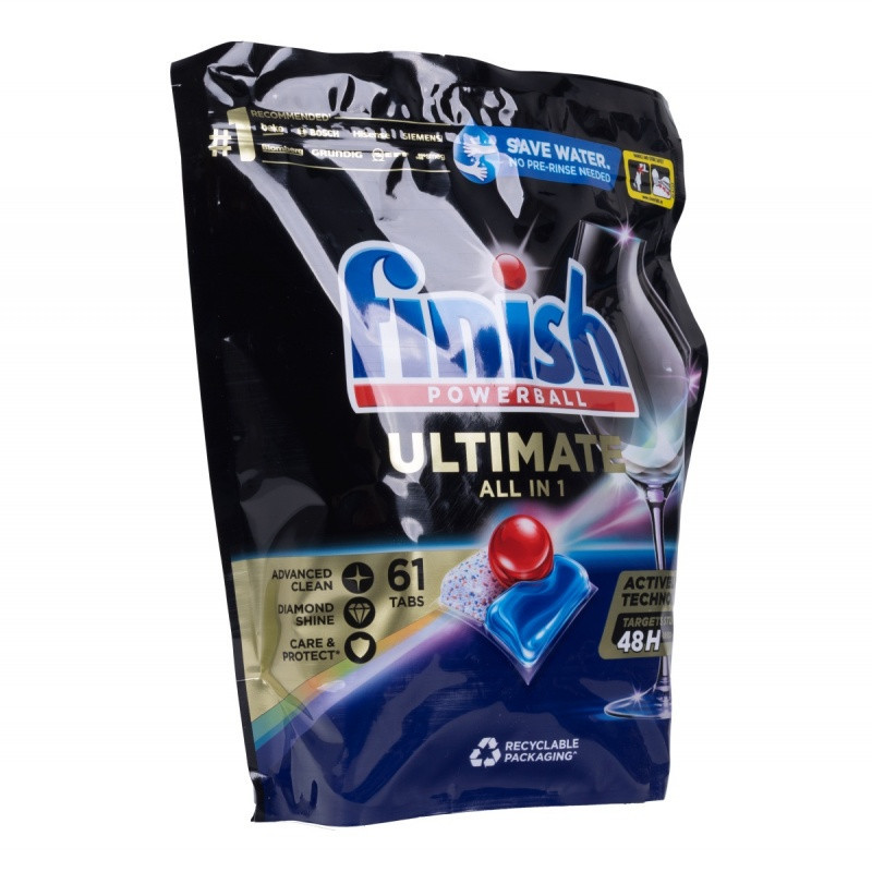 Tabletki do zmywarki FINISH Ultimate All in One, 61 szt., regular