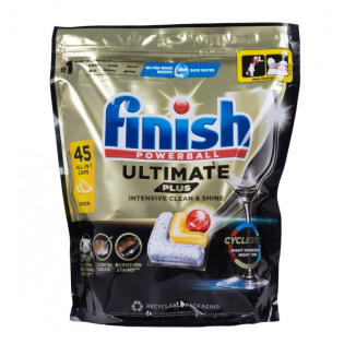 Tabletki do zmywarki FINISH Ultimate Plus, 45 szt., lemon