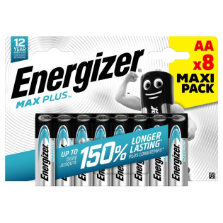 Bateria ENERGIZER Max Plus, AA, LR6, 1,5V, 8szt.