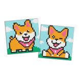 Diamentowa mozaika na magnesie IDEYKA, 9x9 cm, kids, zabawne psy, 2 szt.