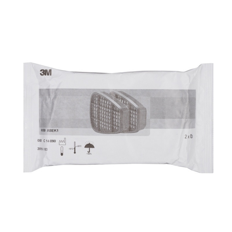 Filtr ochronny przed gazami i parami 3M, ABEK1, 6059, para (2 szt.)