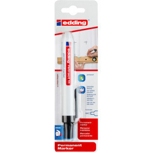 Marker permanentny automatyczny e-11 EDDING, 1,5-3mm, blister, czarny