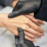 Rękawice nitrylowe bezpudrowe CLARA, 100 szt., rozmiar XL, czarne