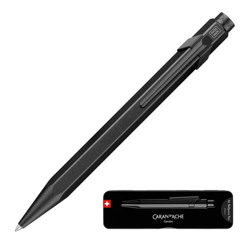 Długopis CARAN D'ACHE 849 XL, Black Code, czarny
