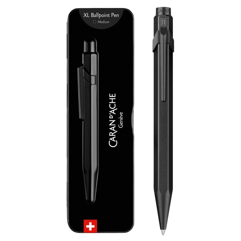 Długopis CARAN D'ACHE 849 XL, Black Code, czarny