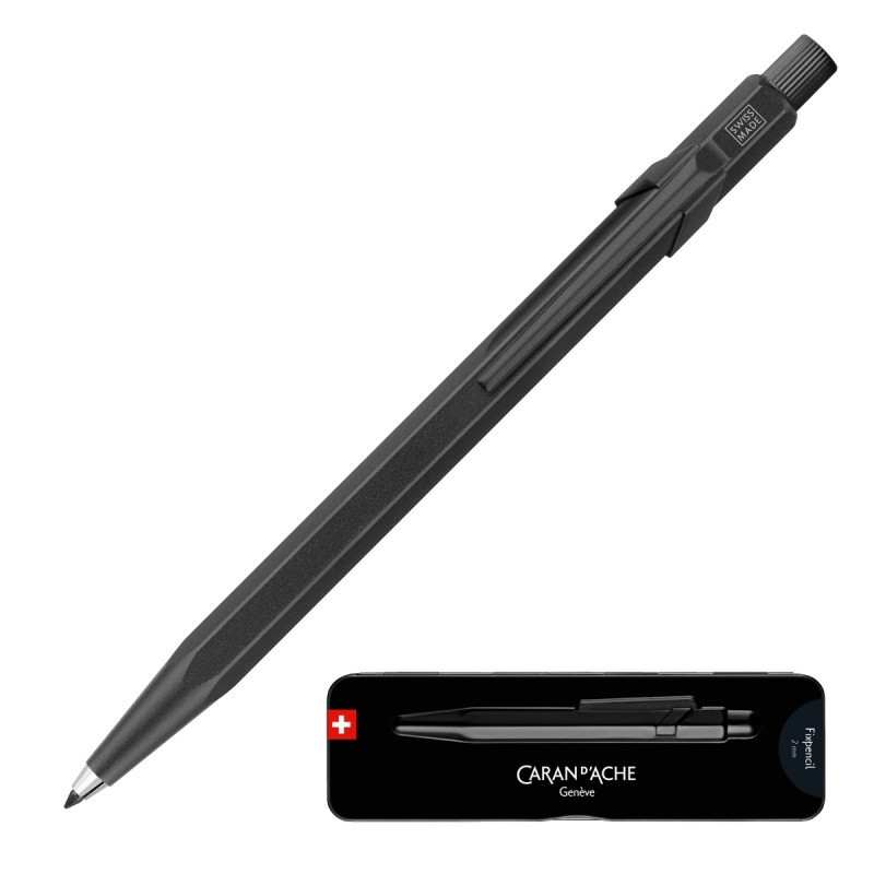 Ołówek CARAN D'ACHE Fixpencil, Black Code, 2mm, czarny